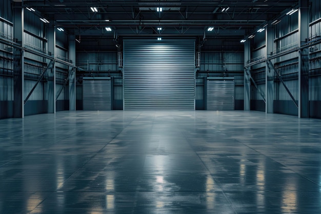 Roller Door in Modern Industrial Warehouse