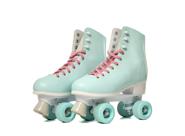 Roller skates on white surface