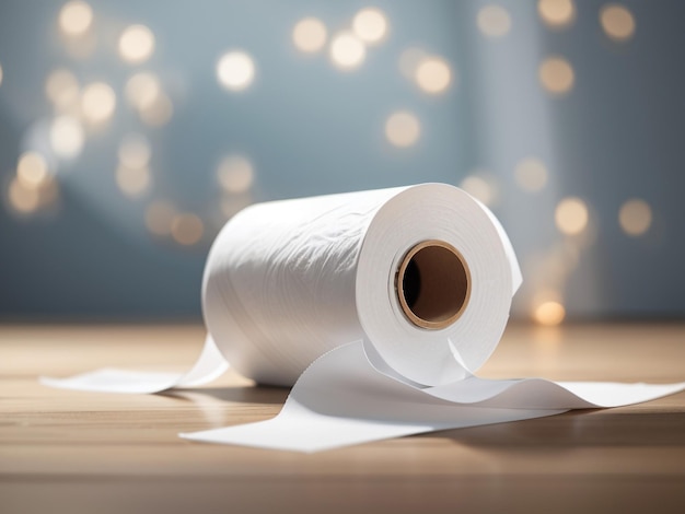 Rolling Necessity Toilet Paper Roll Isolated on Transparent Background