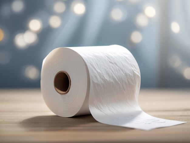 Rolling Necessity Toilet Paper Roll Isolated on Transparent Background