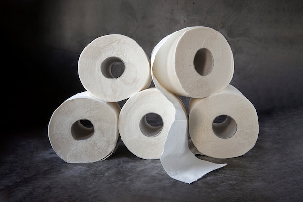 Rolls of toilet paper.The Topic Of Hygiene