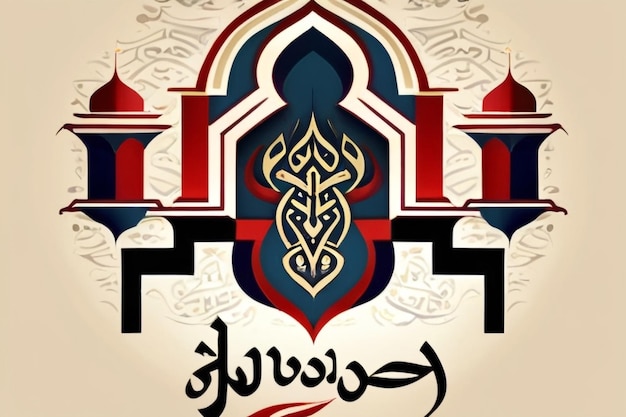 Romadan mubarak arabic calligraphy tshirt design