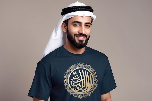 Romadan mubarak arabic calligraphy tshirt design