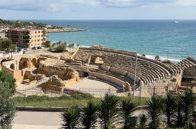 Roman amphitheatre in Tarragona, Catalonia, Spain