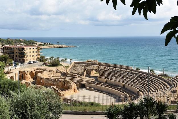 Roman amphitheatre in Tarragona, Catalonia, Spain