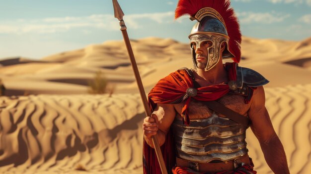 Roman Centurion in a Desert