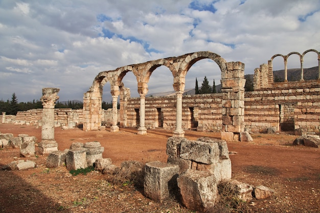 Roman ruins in Anjar, Lebanon