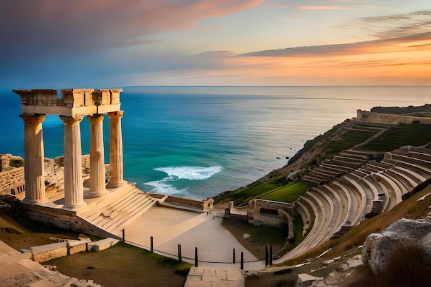 The roman ruins of the temple of apollo