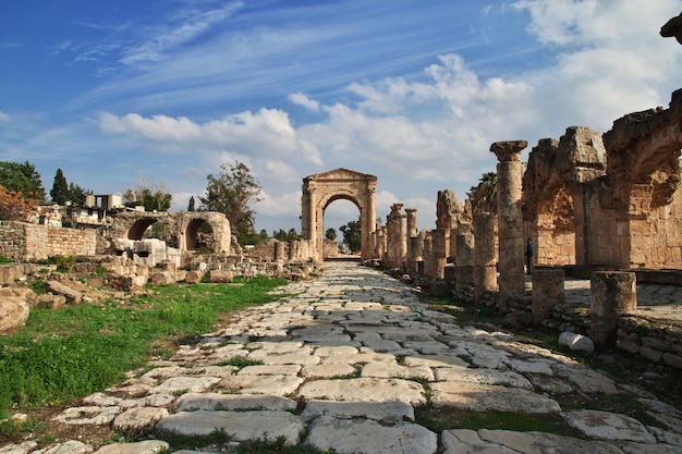 Roman ruins in Tyre (Sour), Lebanon