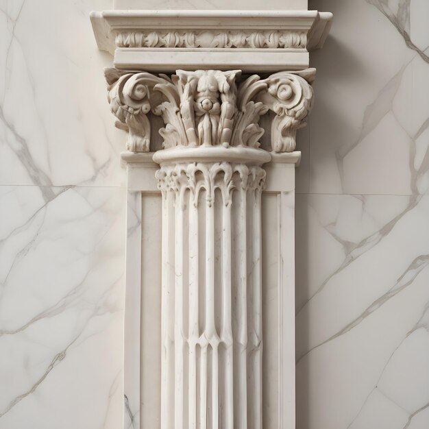 Roman style marble pilaster