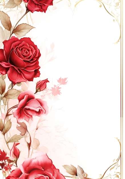 Romance wedding card template