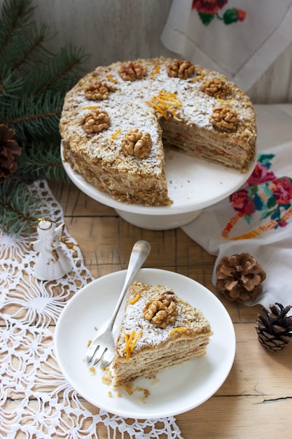 Romanian walnut cake