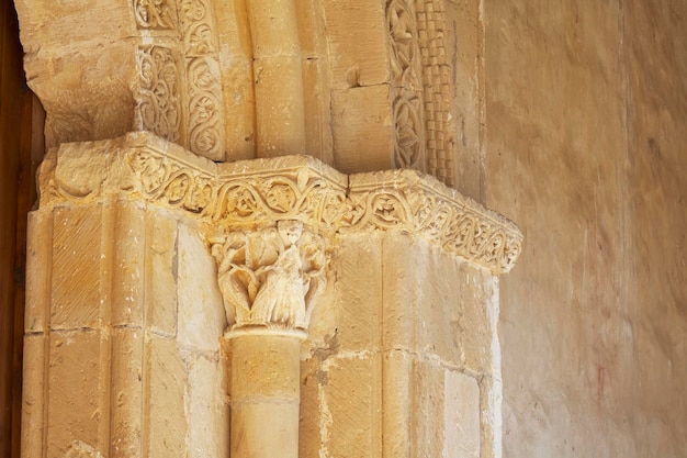 Romanic church of the XII century in the town of Tenzuela