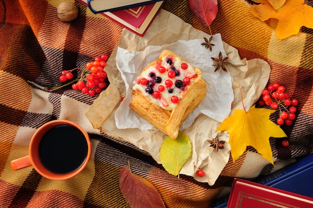 Romantic autumn picnic