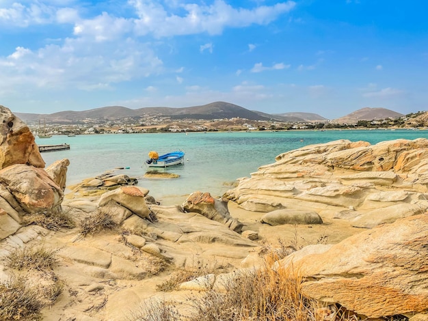 Romantic beach at greek island