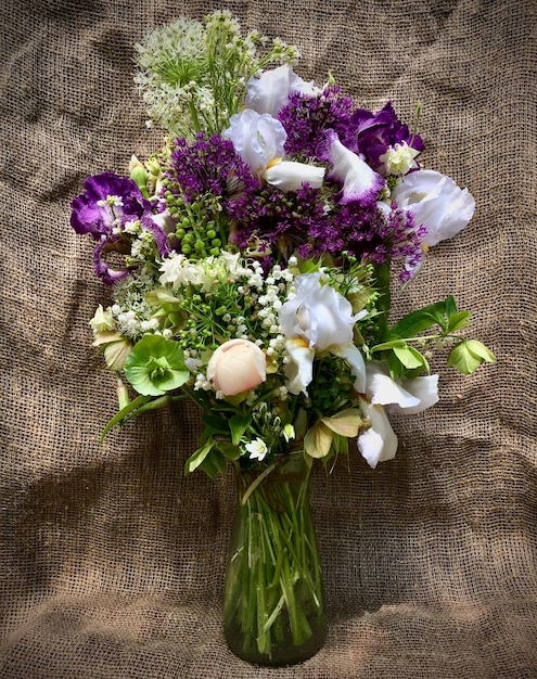 Romantic bouquets of spring flowers