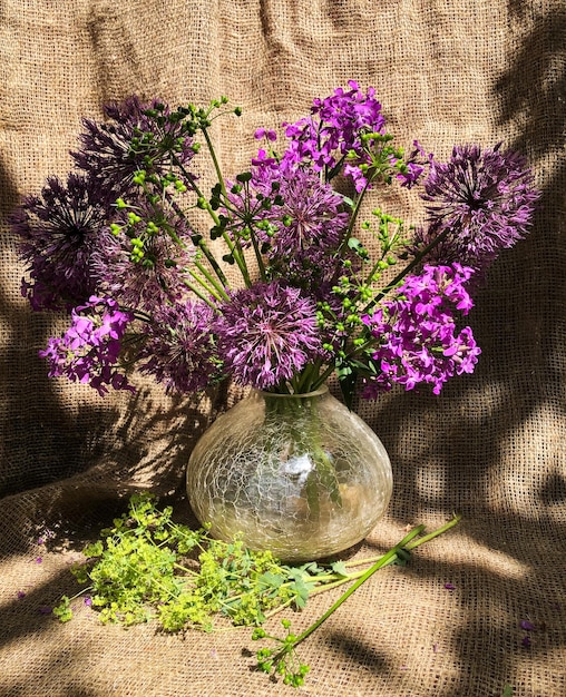 Romantic bouquets of spring flowers