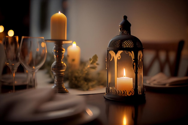 Romantic Dinner Setup Decoration