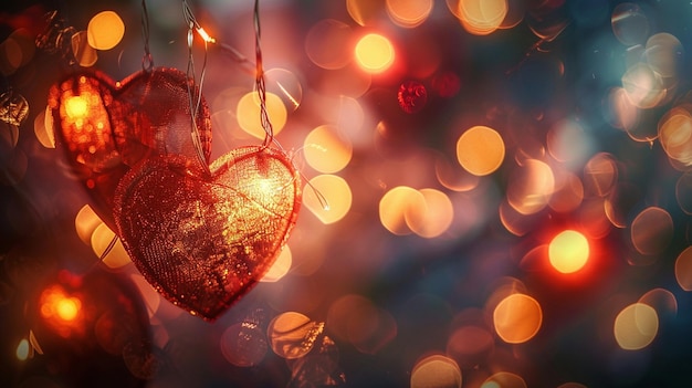 Romantic Heart Bokeh Decoration for Festive Displays