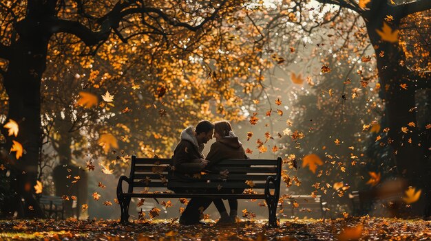 Romantic Kiss Under Cherry Blossoms