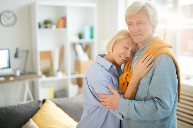 Romantic Mature Couple in Sunlight