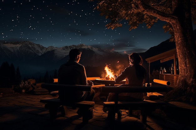 Romantic_Retreat_Campfire_Cabin