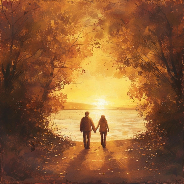 Romantic Sunset Stroll