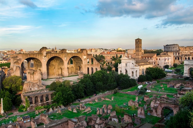 Rome city Italy roman ruins landmark architecture