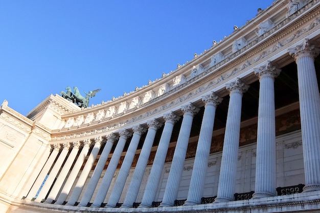 Rome Italy National monument of Victor Emmanuel II also known as Altar of the Fatherland