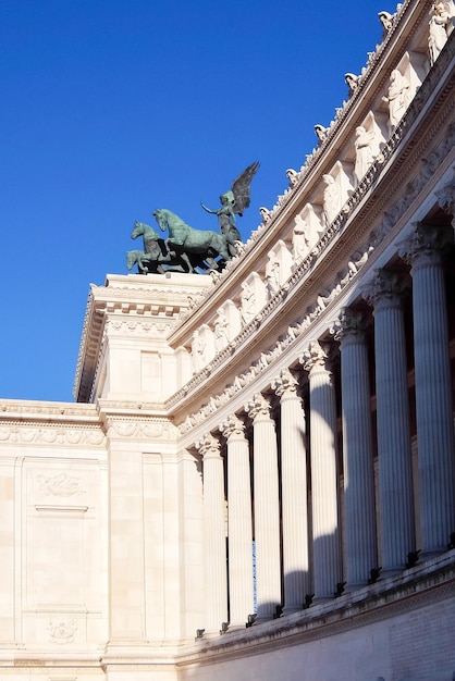 Rome Italy National monument of Victor Emmanuel II also known as Altar of the Fatherland