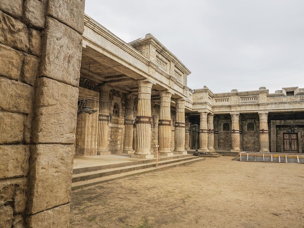 Rome, Italy, November 26 2022: Reconstruction of ancient Rome for the HBO Rome serie in the Cinecitta studios.