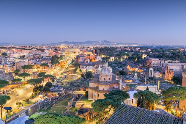 Rome Italy Over the Roman Forum