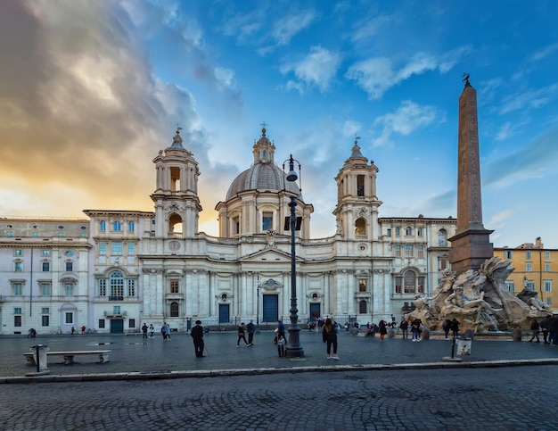 Rome Italy Sant Agnese in Agone in Piazza Navona