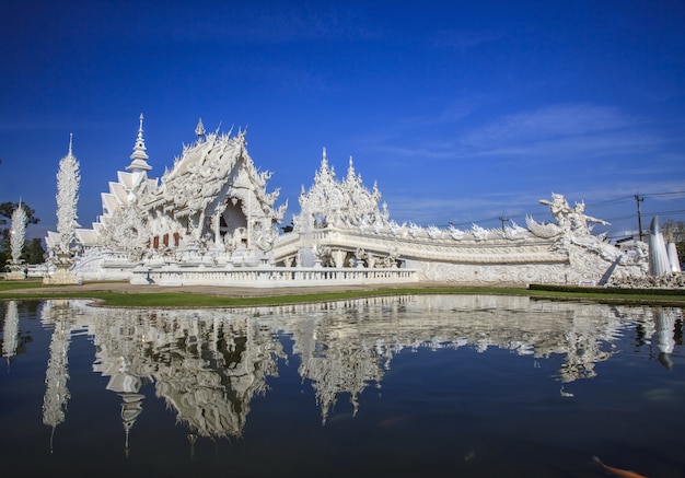 Rong Khun temple in Chiang rai Thailand