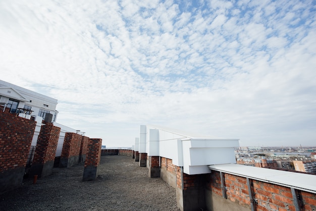 Roof of a high-rise building