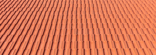 Roofing construction Roof ceramic tiles texture background