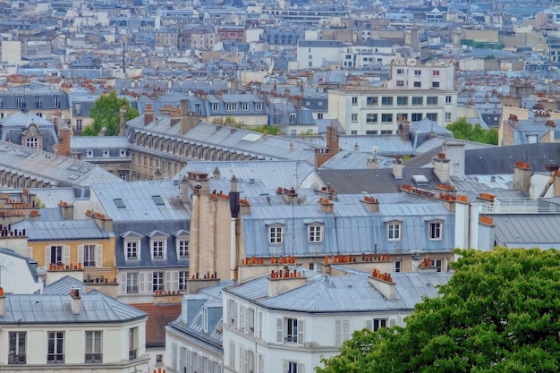 Roofs of city View from hill