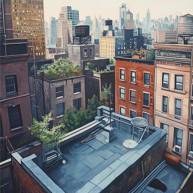 Photo rooftop views and cityscapes from elevated vantage points