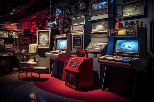 A room filled with lots of different types of video games