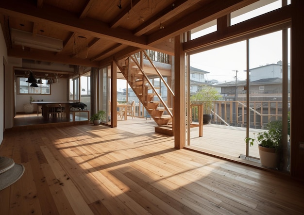 A room with a view of the house