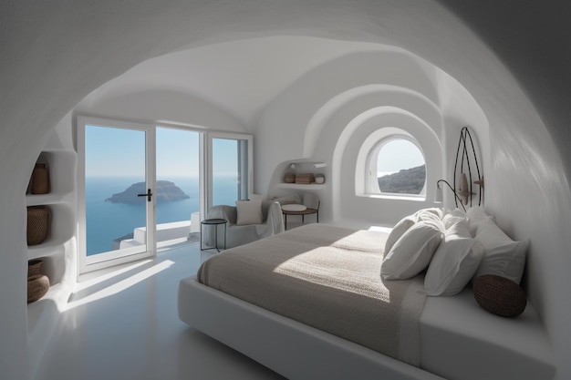 A room with a view of the sea and the ocean