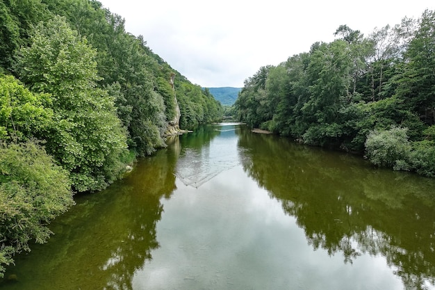 Rooster Scallop rock in the resort park Dante's Gorge Hot Spring Russia 2021