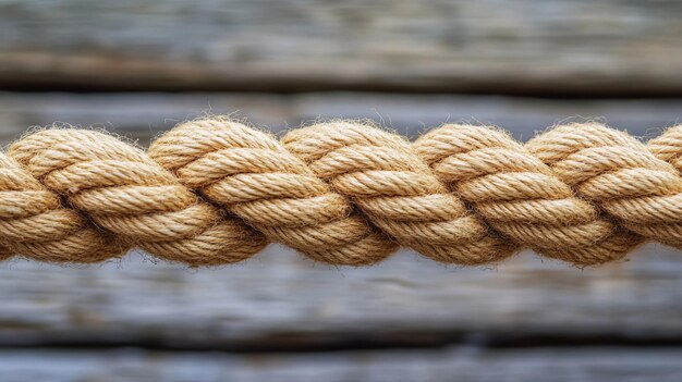 rope coiled on a wooden floor symbolizing entanglement and disorder The texture of the rope contra