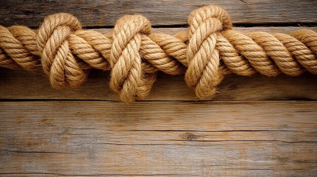 rope coiled on a wooden floor symbolizing entanglement and disorder The texture of the rope contra