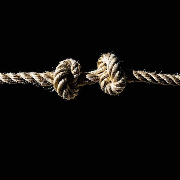 a rope with a knot on it and a knot on it