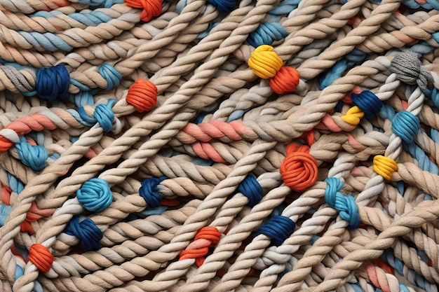 Ropes background chewing toy for dogs