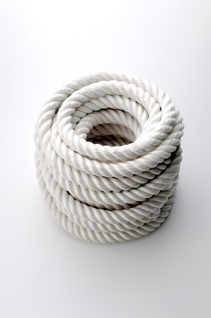 ropes isolated on a white background Generative AI