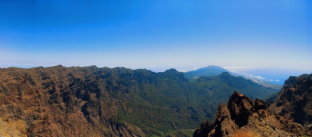 Roque de los Muchachos de la Palma en las Islas Canarias