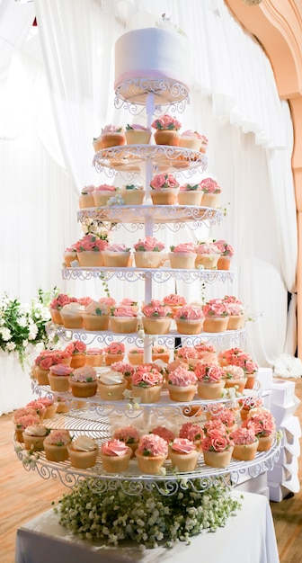 Rose Cup Cake. The Wedding Cake.