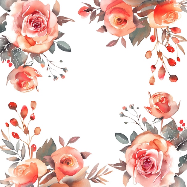 Rose Floral Illustration